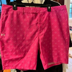 NWT under armour women's golf shorts. Hot pink, extra large.